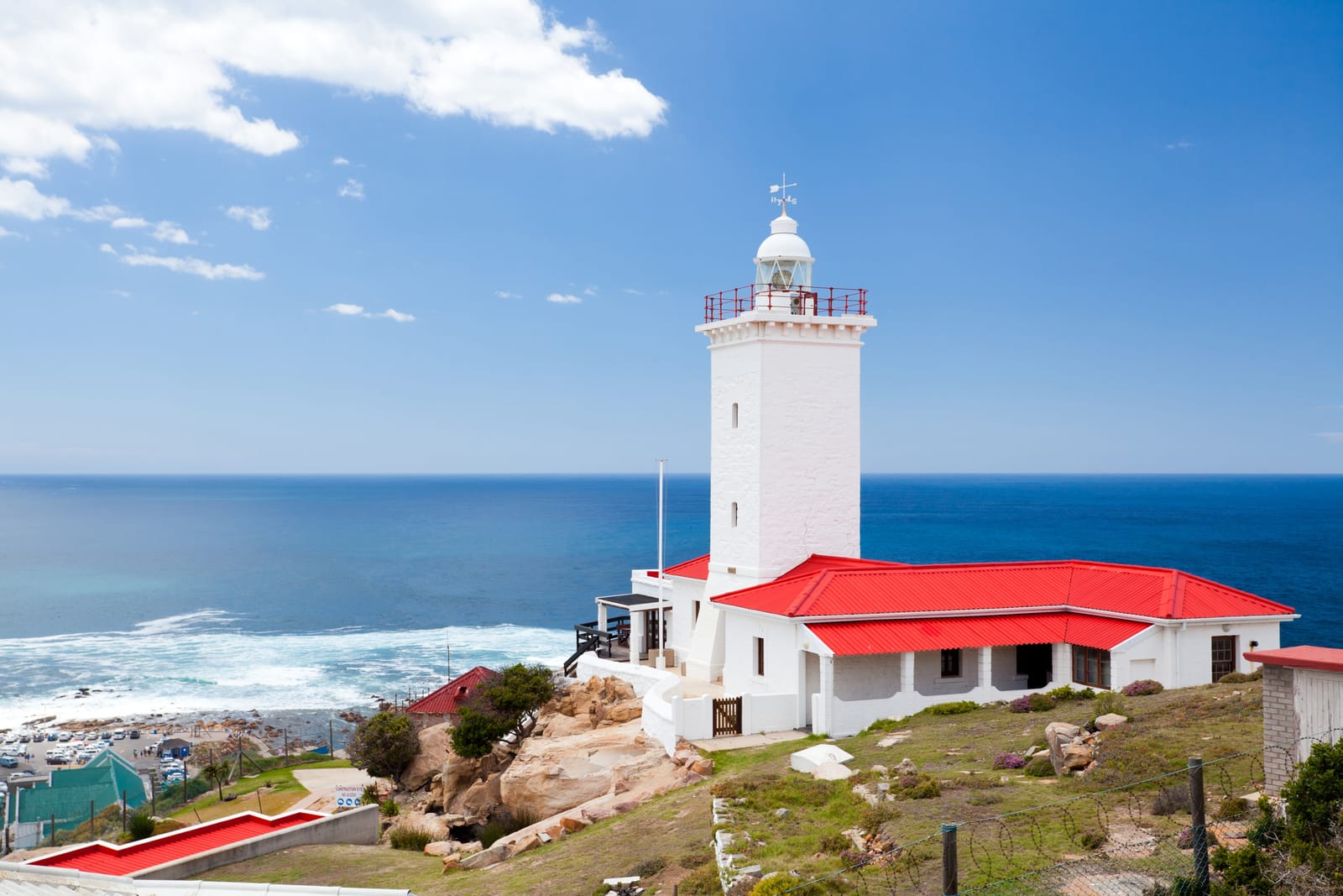 Leuchtturm am Cape St Blaize über dem Meer